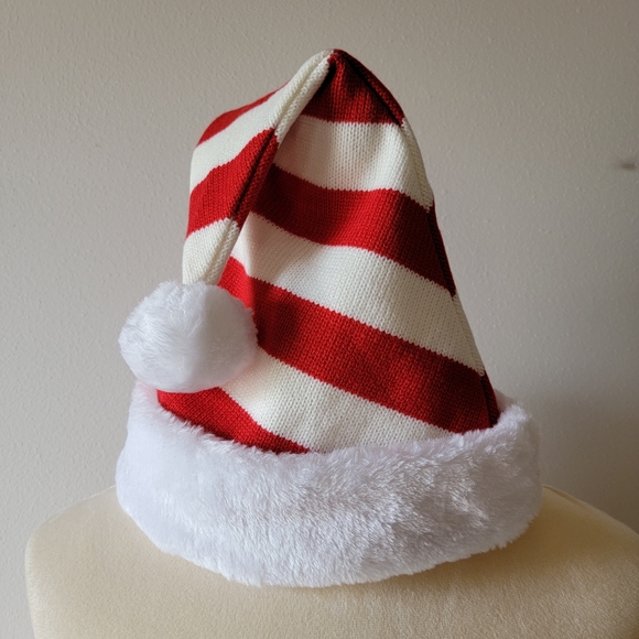 Set of 2 Striped Santa Hats - Picture 4 of 6